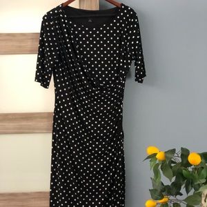 Connected Black and white polka dots dress Size 14